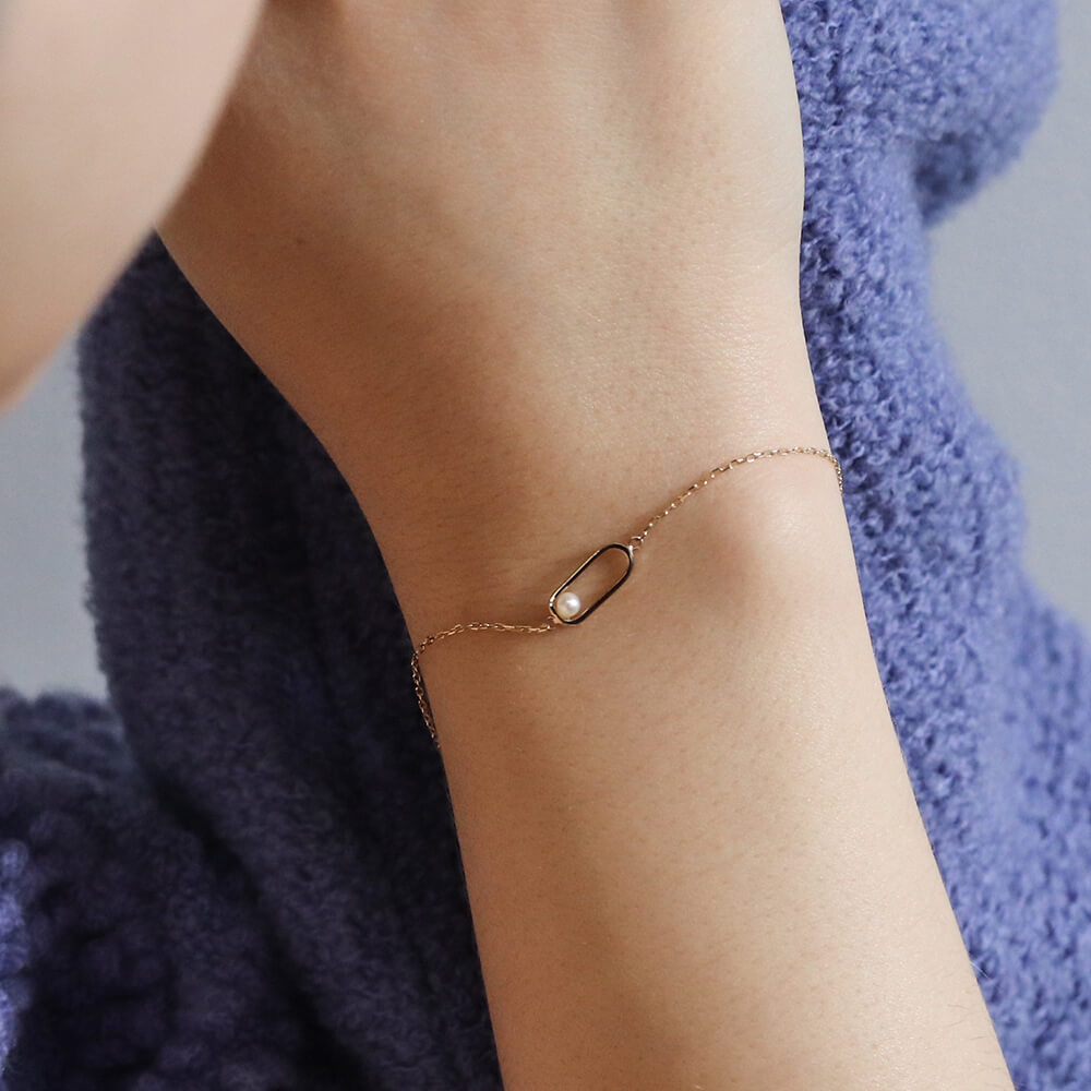 パール ブレスレット | K10YG