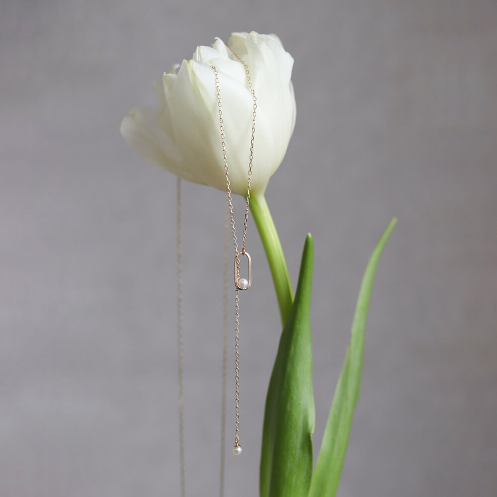 パール Y ネックレス | K10YG