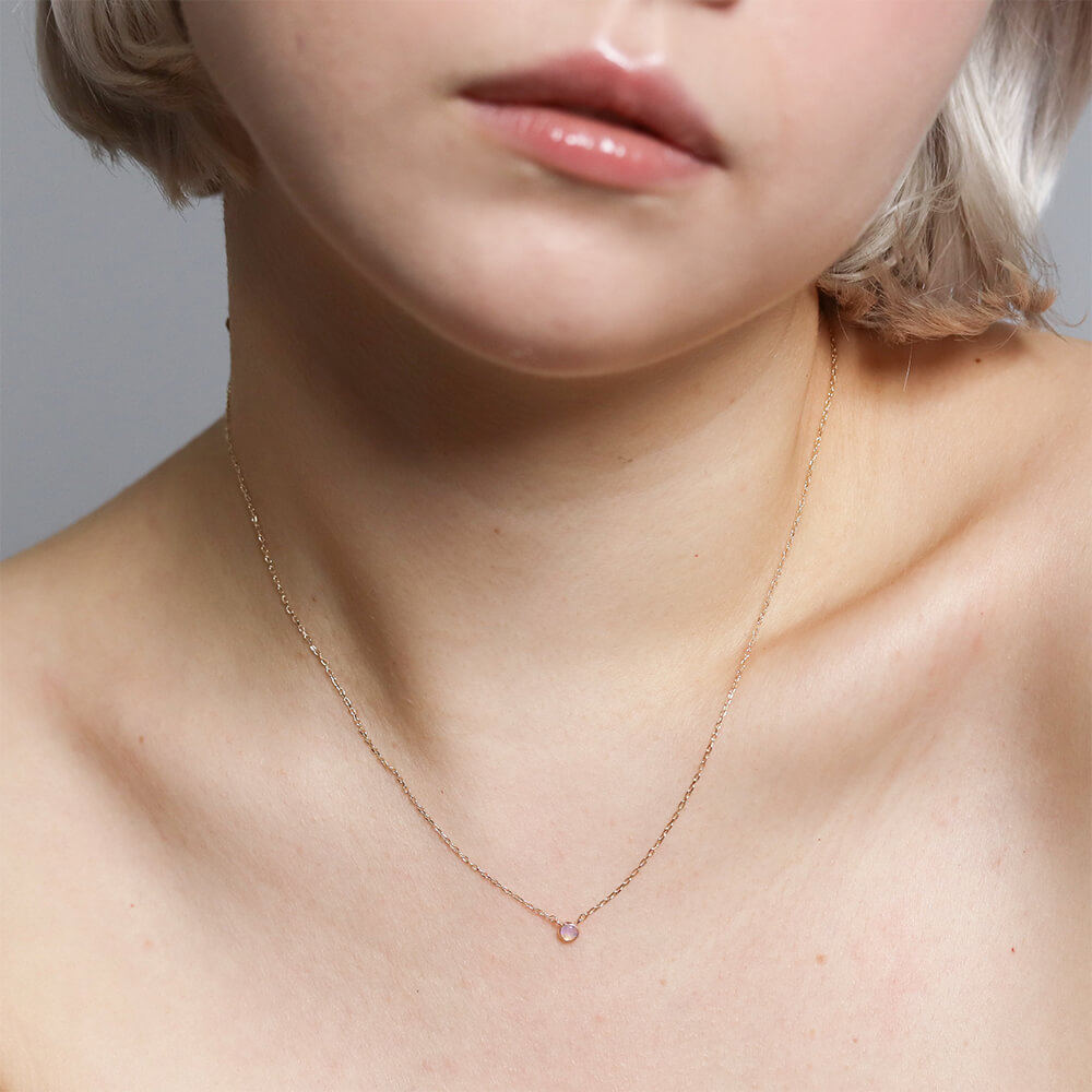 オパール ラウンド ネックレス | K10YG