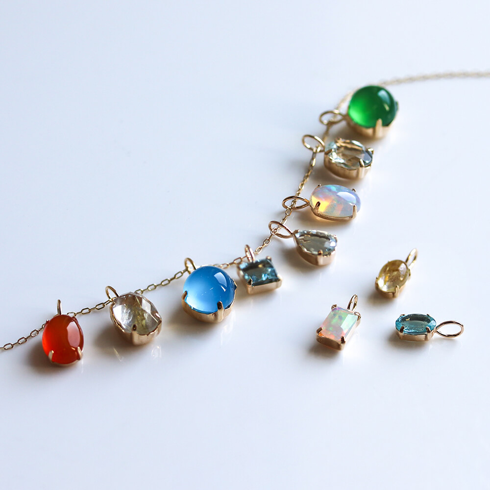 カラーストーン カボション チャーム  | K10YG 【WEB/新宿店/有楽町店限定】【数量限定】