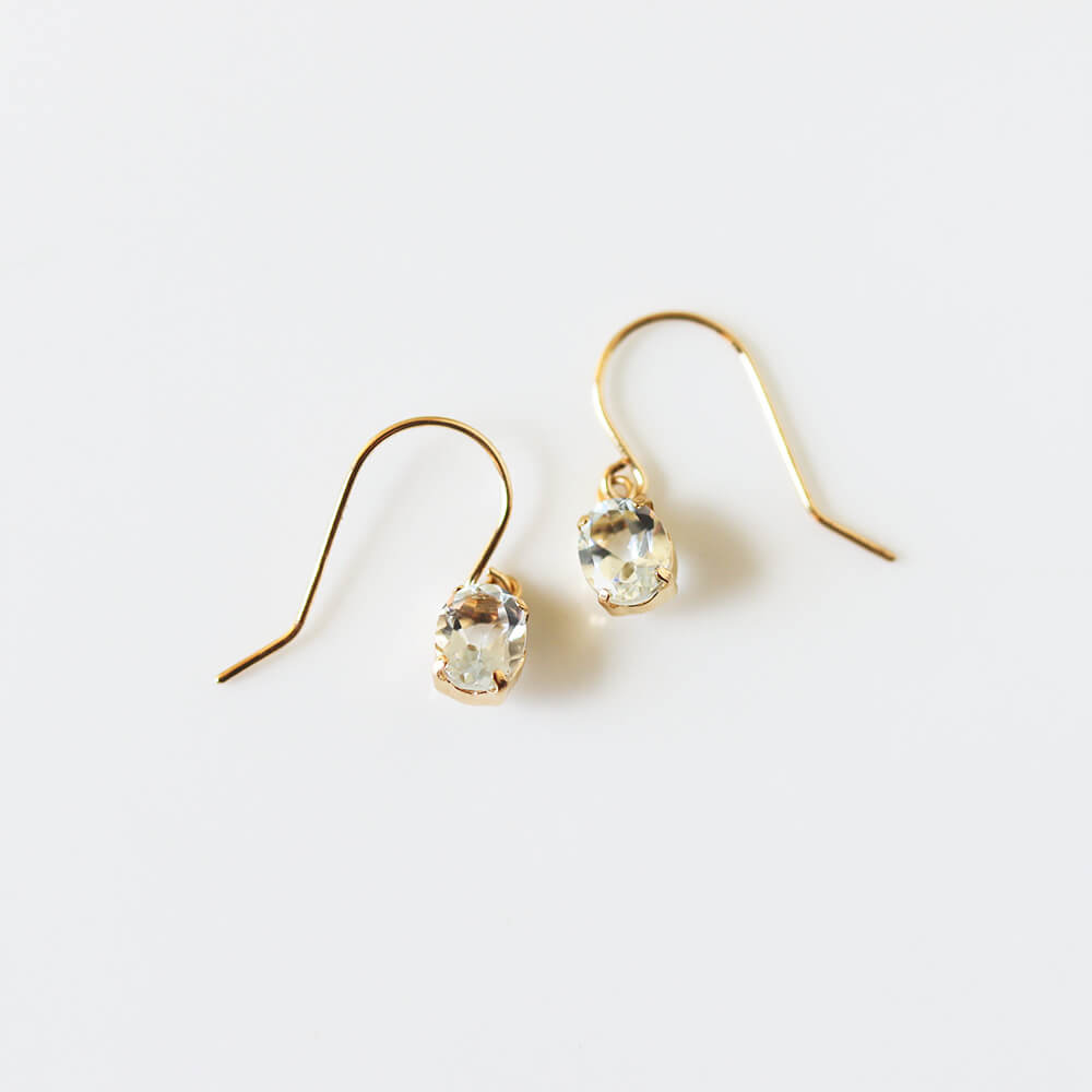 アクアマリン フック ピアス | K18〈Web限定〉