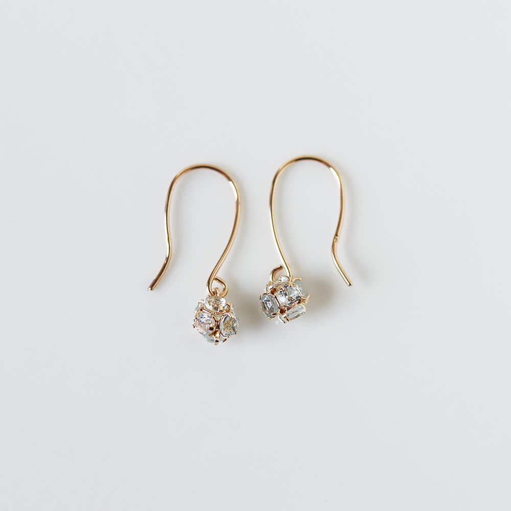 スカイブルートパーズ フック ピアス | K10YG〈Web限定〉