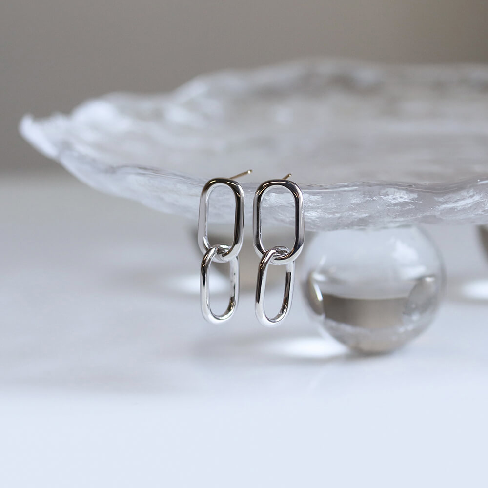 リンクチェーン シルバー ピアス | SV925〈2025 SUMMER COLLECTION〉