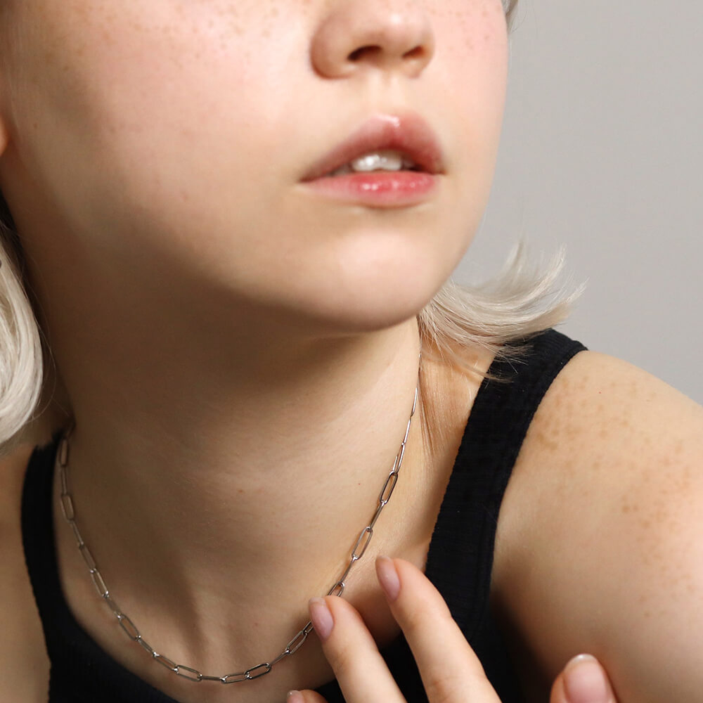 コンビカラー チェーン ネックレス | SV925〈2025 SUMMER COLLECTION〉〈一部店舗で取り扱いあり〉