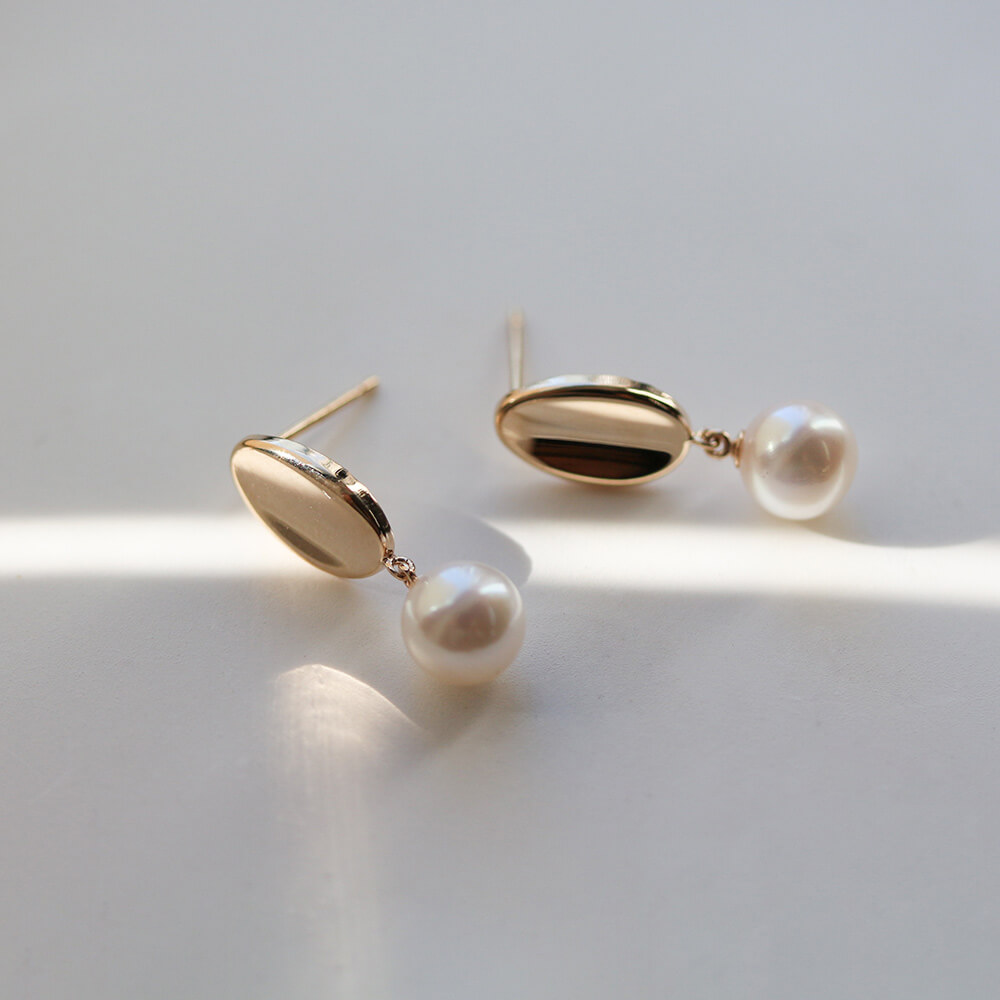 パール ピアス | K10YG