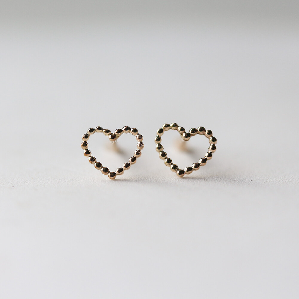 ゴールド ハート ピアス | K10YG 〈Web/ルミネ有楽町店限定〉
