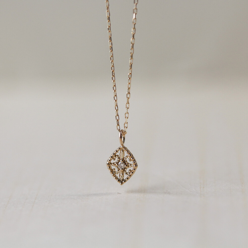 ダイヤモンド  ネックレス | K10YG  〈Web/ルミネ有楽町店限定〉