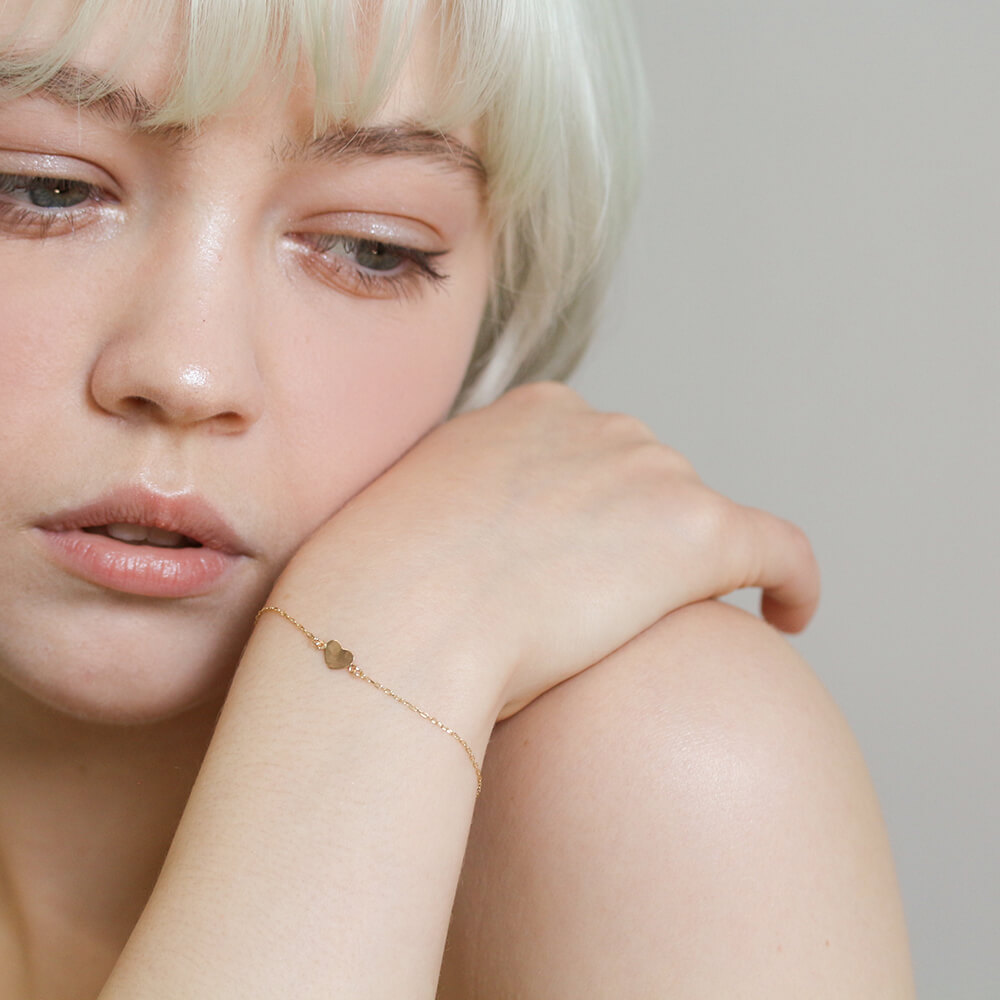 ゴールド ハート ブレスレット | K10YG 〈Web限定〉