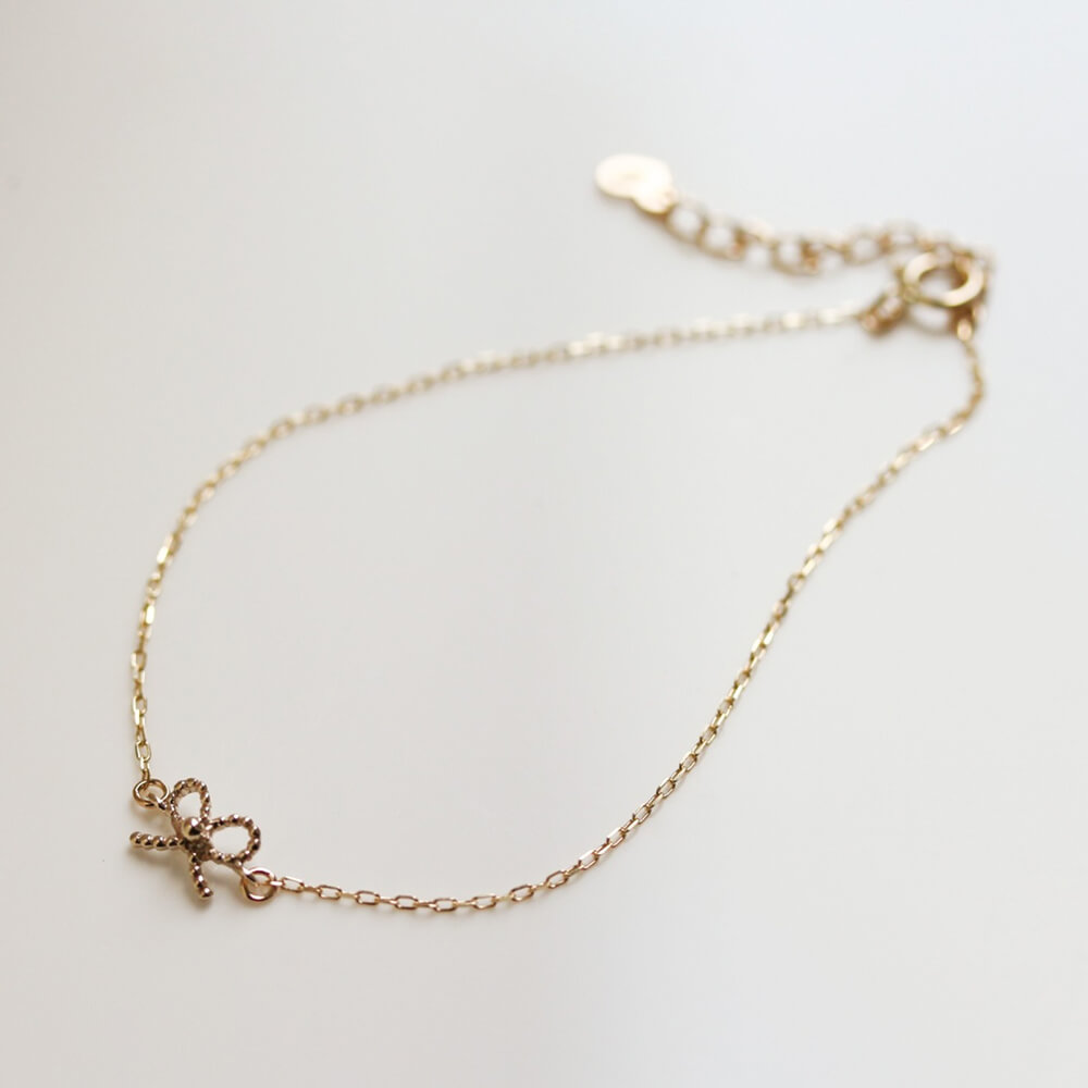 ゴールド リボン ブレスレット | K10YG 〈Web限定〉