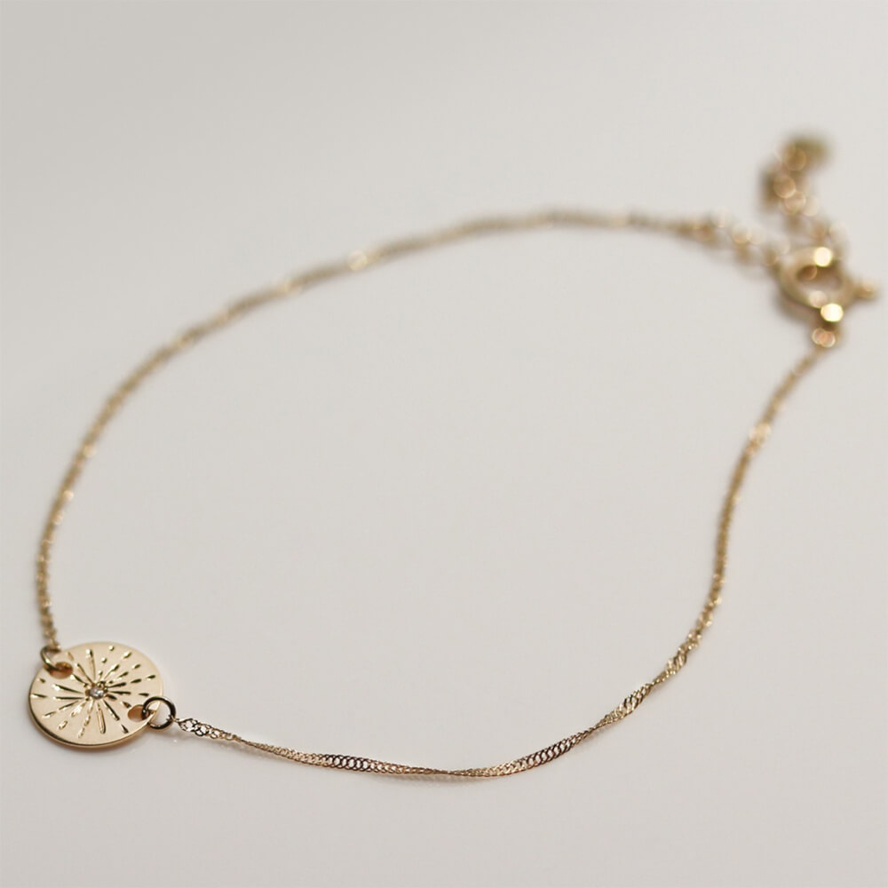 ゴールド コイン ブレスレット | K10YG