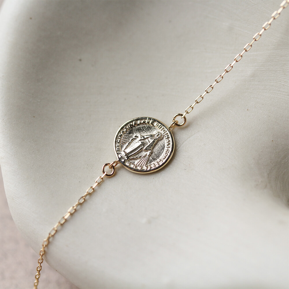 ゴールド コイン ブレスレット | K10YG