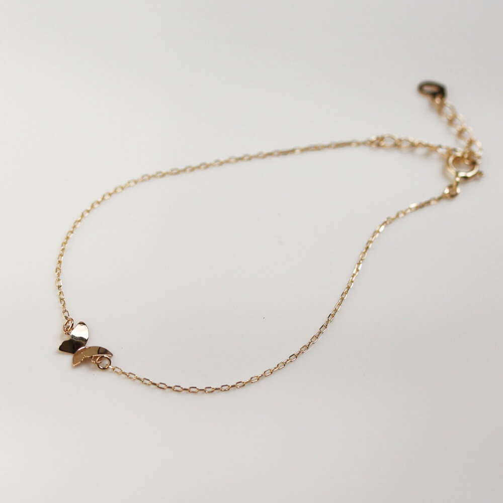 ゴールド バタフライ ブレスレット | K10YG