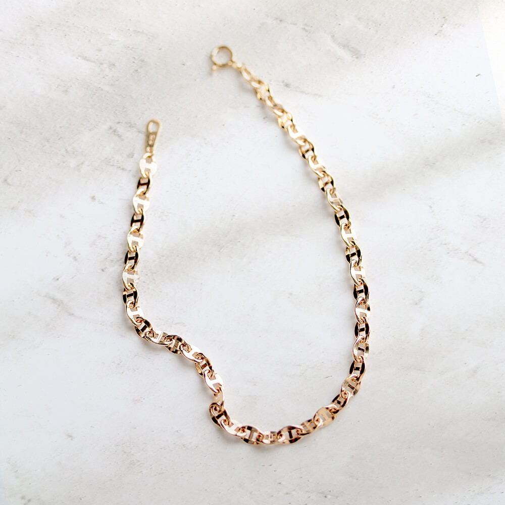 ゴールド アンカー チェーン ブレスレット | K10YG