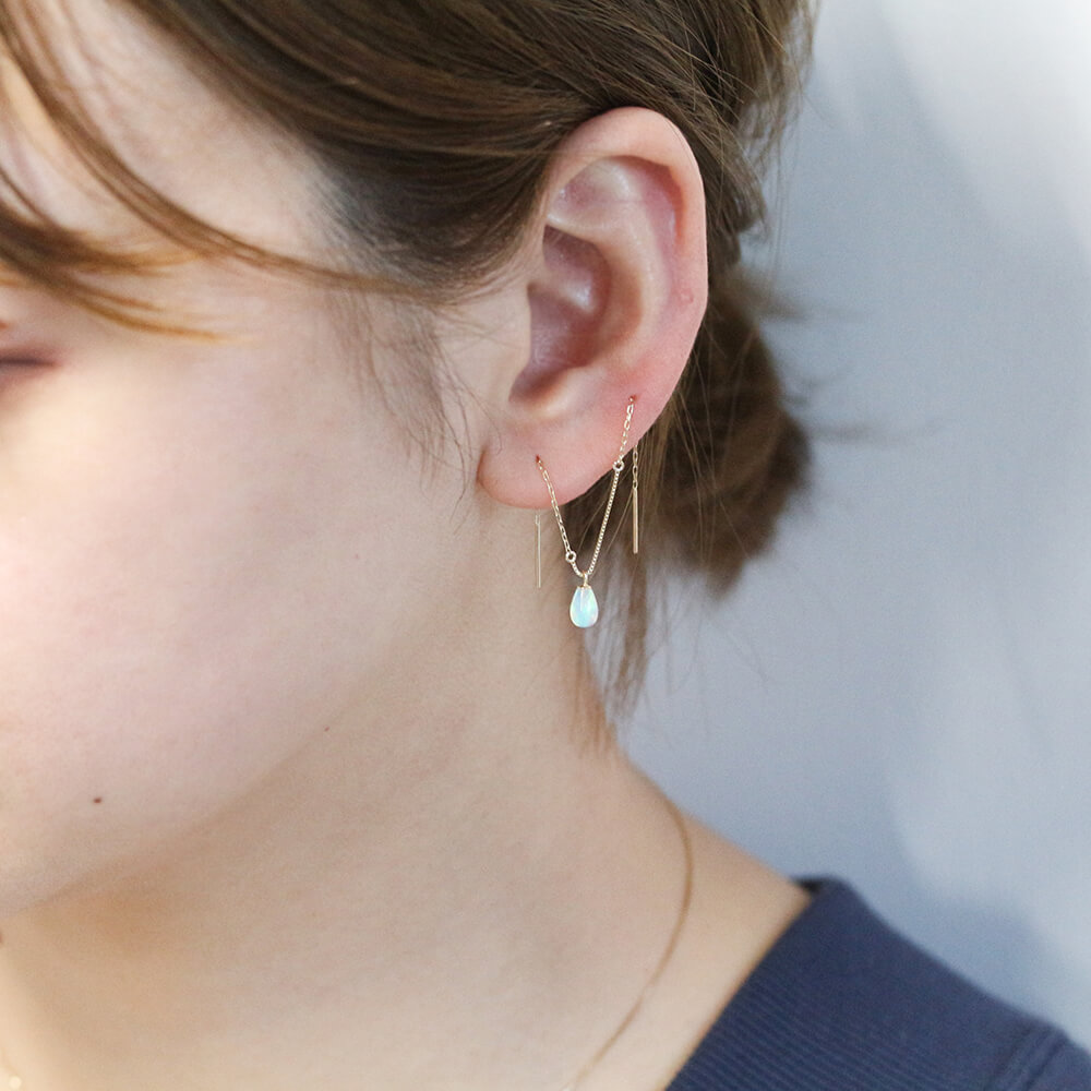 オパール ピアス | K10YG 【片耳用】〈Web限定〉