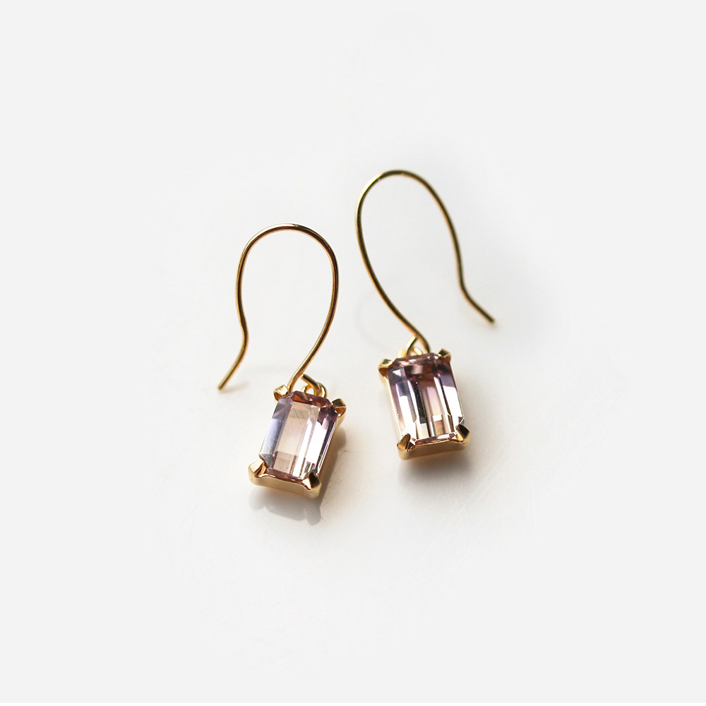 アメトリン フック ピアス | K18〈Web限定〉