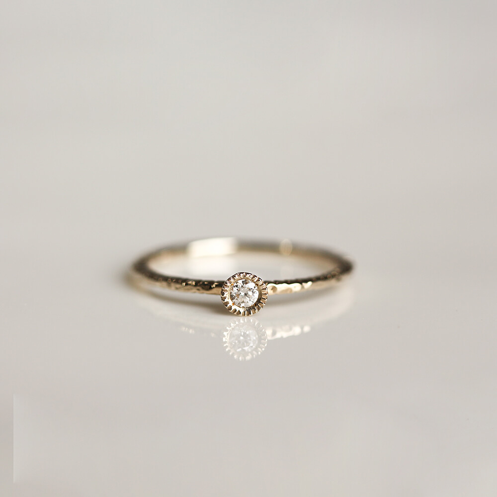 ダイヤモンド ラウンド リング | K10YG