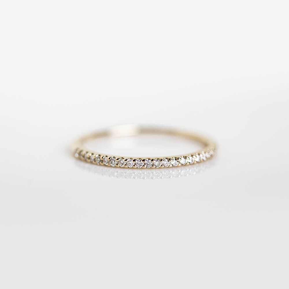 ダイヤモンド ハーフエタニティー リング | K10YG