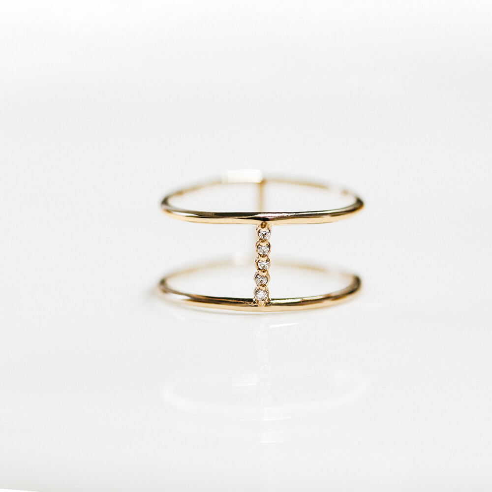 ダイヤモンド リング | K10YG 〈世界最小〉