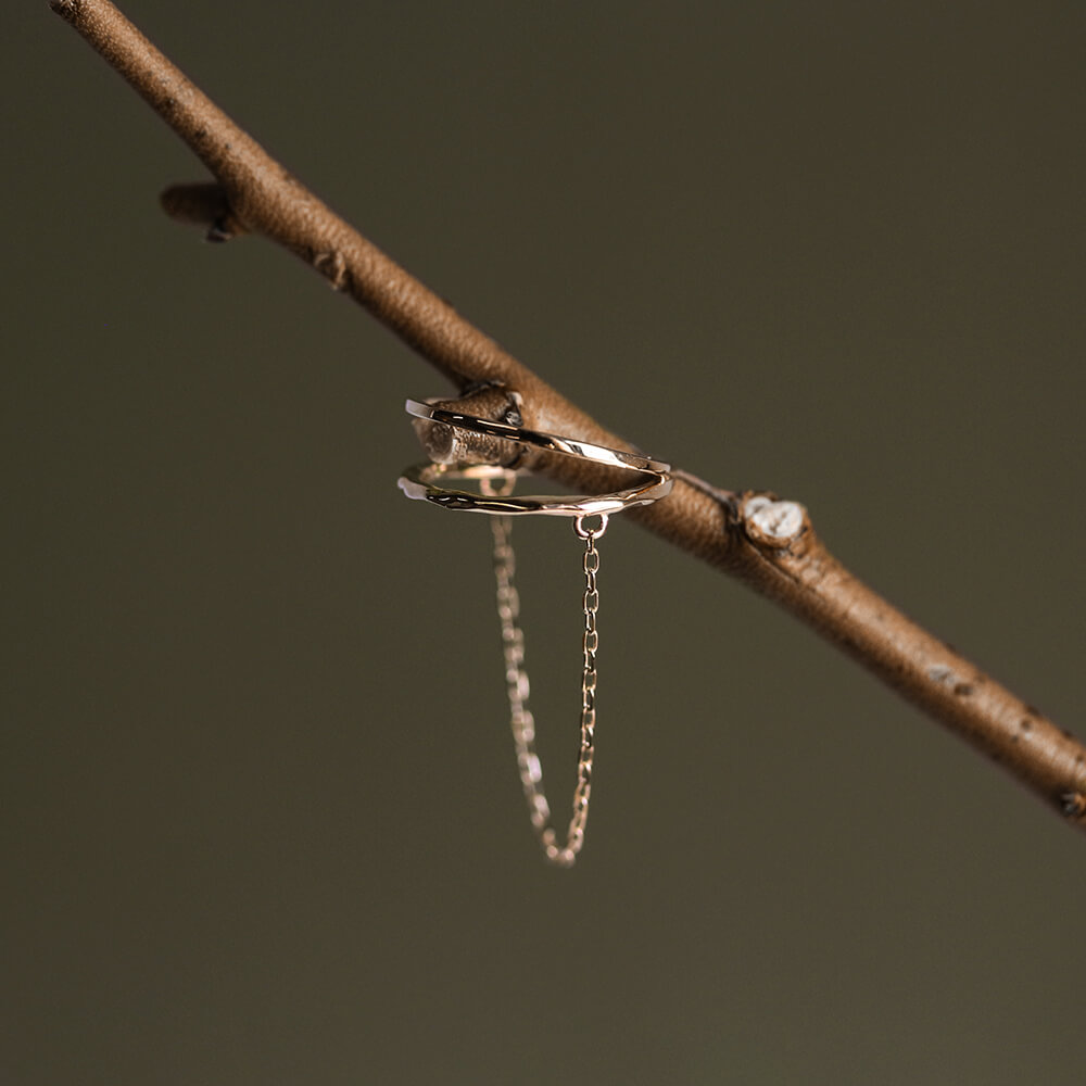 ゴールド チェーン イヤーカフ | K10YG 【片耳用】