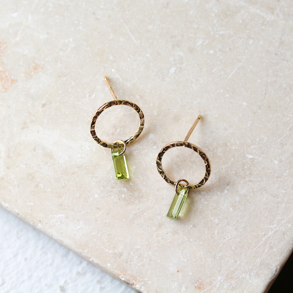 ペリドット  ピアス | K10YG