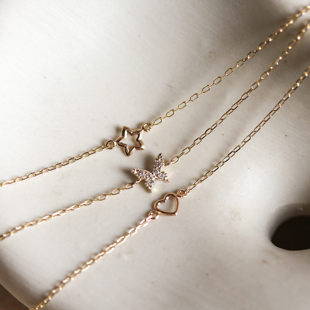 ゴールド スター ブレスレット | K10YG