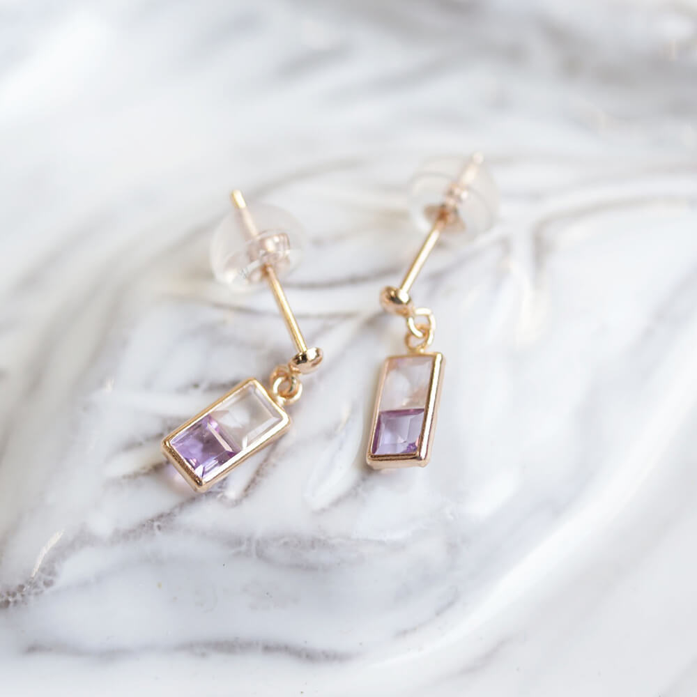 バイカラー ピアス | K18PG