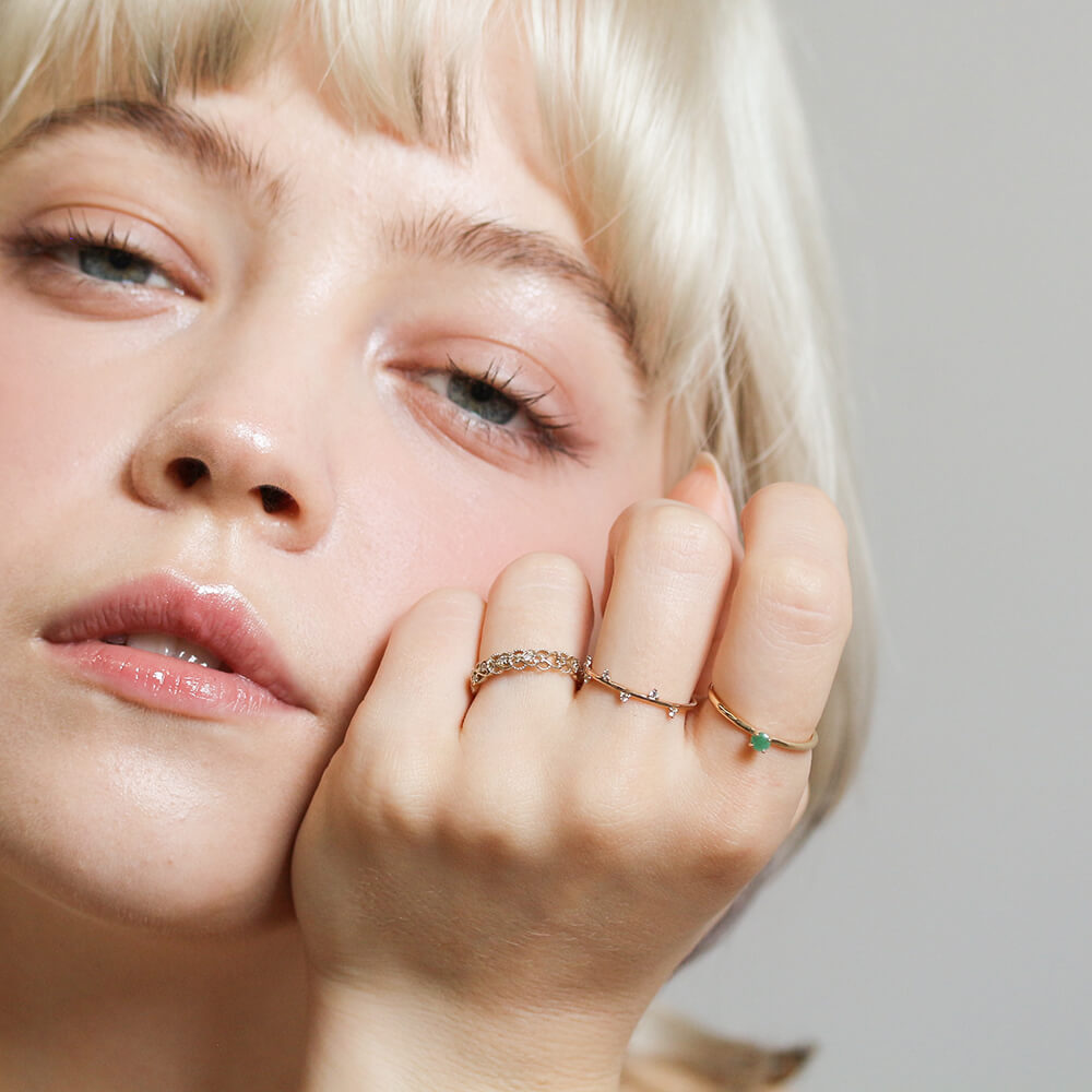 エメラルド リング | K10YG