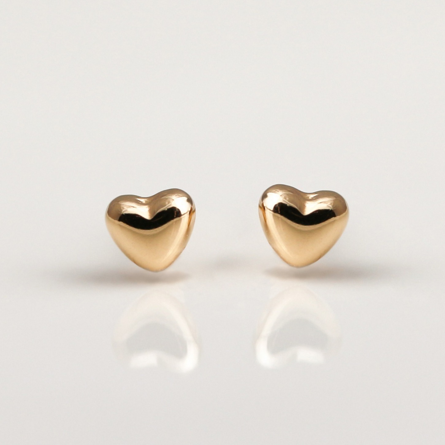 ゴールド ハート ピアス | K18YG/PG
