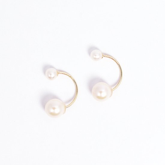 パール ピアス | K10YG 〈パールキャッチ〉