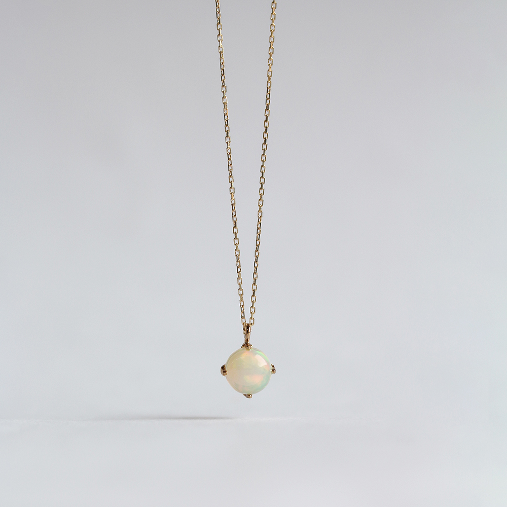 オパール ラウンド ネックレス | K10YG