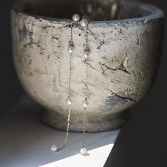 パール ステーション ピアス | K10YG