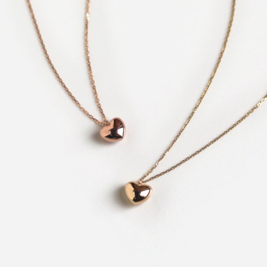 ゴールド ハート ネックレス | K10YG / PG〈Web限定〉