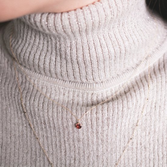 ガーネット ネックレス | K18