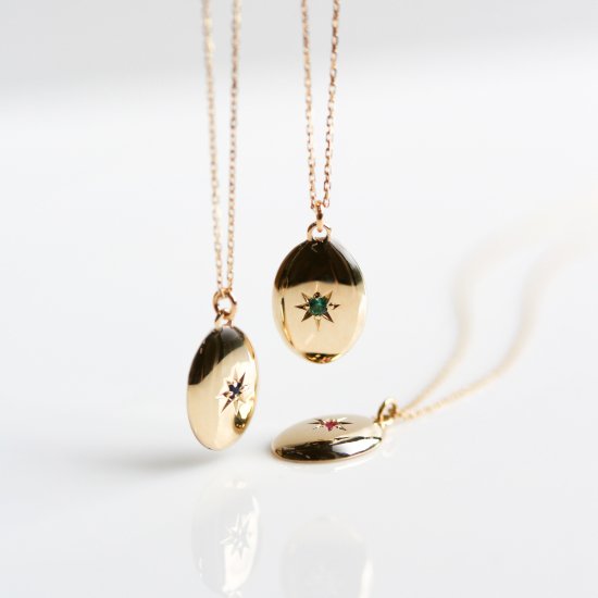 誕生石 オーバル ネックレス | K10YG〈Web限定〉