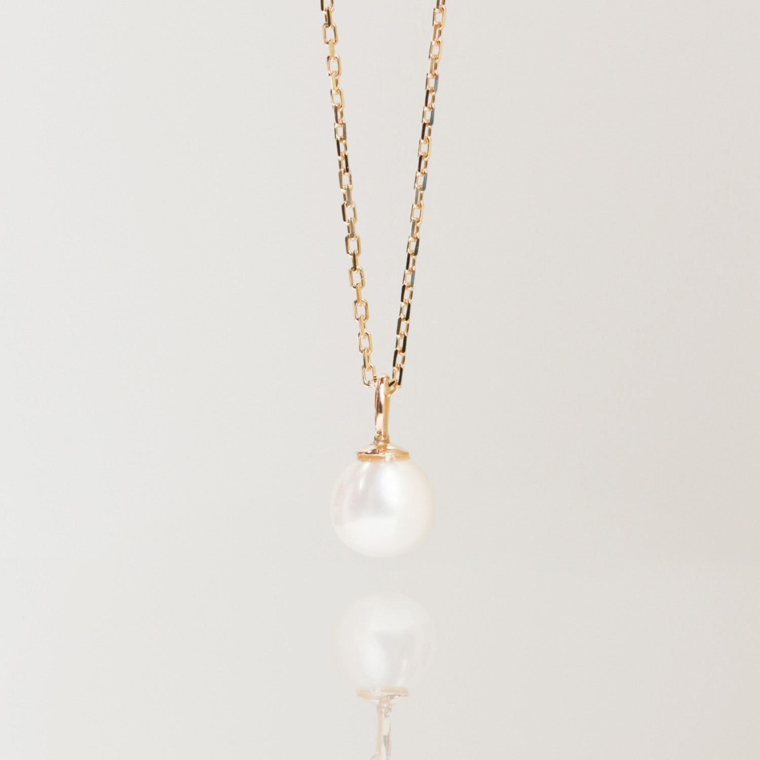 一粒 パール 4mm ネックレス | K10YG