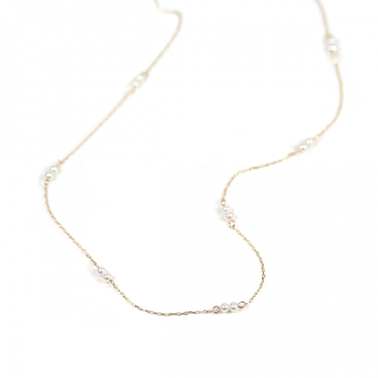 パール ステーション ネックレス  | K10YG