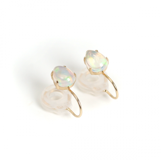 オパール イヤリング | K10YG