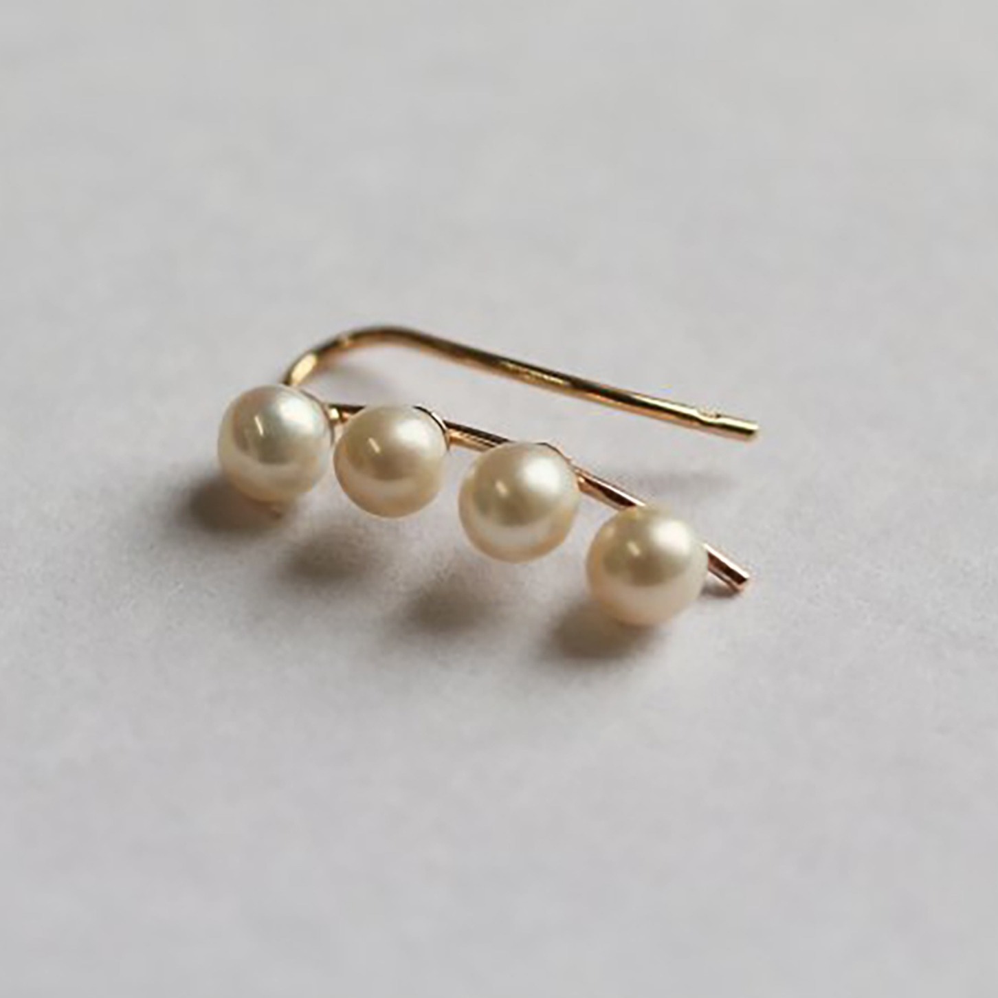 パール イヤーカフ | K10YG 【片耳用】