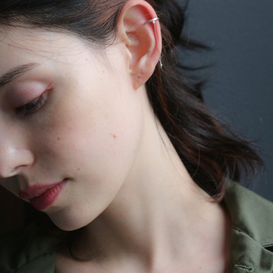 チェーン イヤーカフ | K10WG  【片耳用】