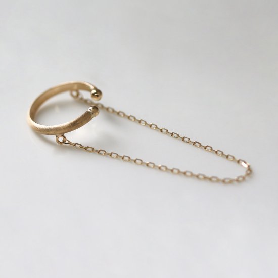 ゴールド チェーン イヤーカフ | K10YG 【片耳用】