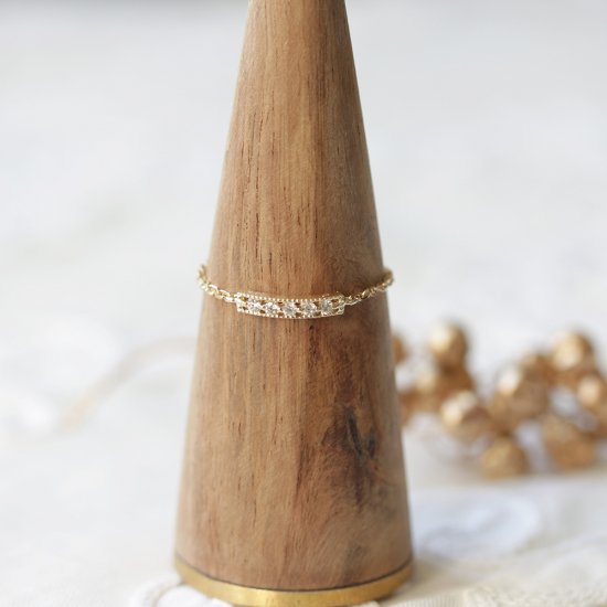 ダイヤモンド チェーンリング | K10YG