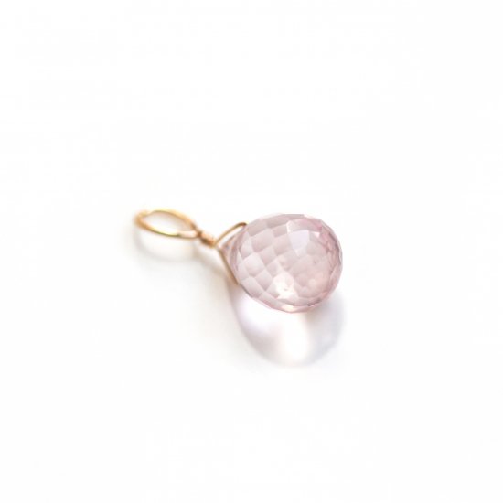 ローズクォーツ チャーム | K10YG