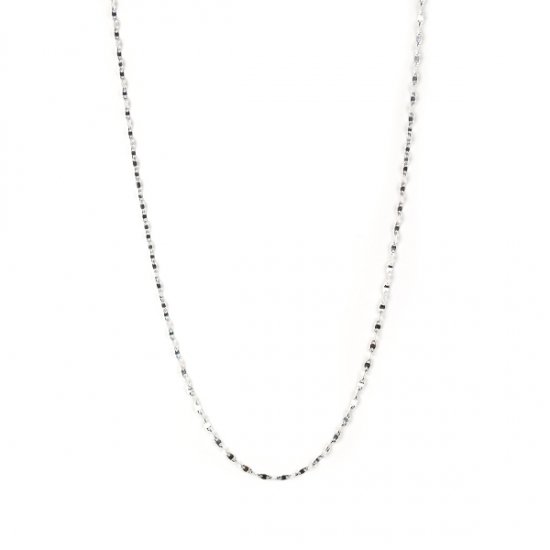 ホワイトゴールド マリーナ チェーン ネックレス 70cm | K10WG