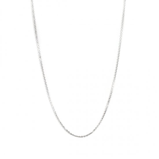 ホワイトゴールド チェーン ネックレス 70cm | K10WG
