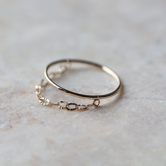 ゴールド チェーン リング| K10YG