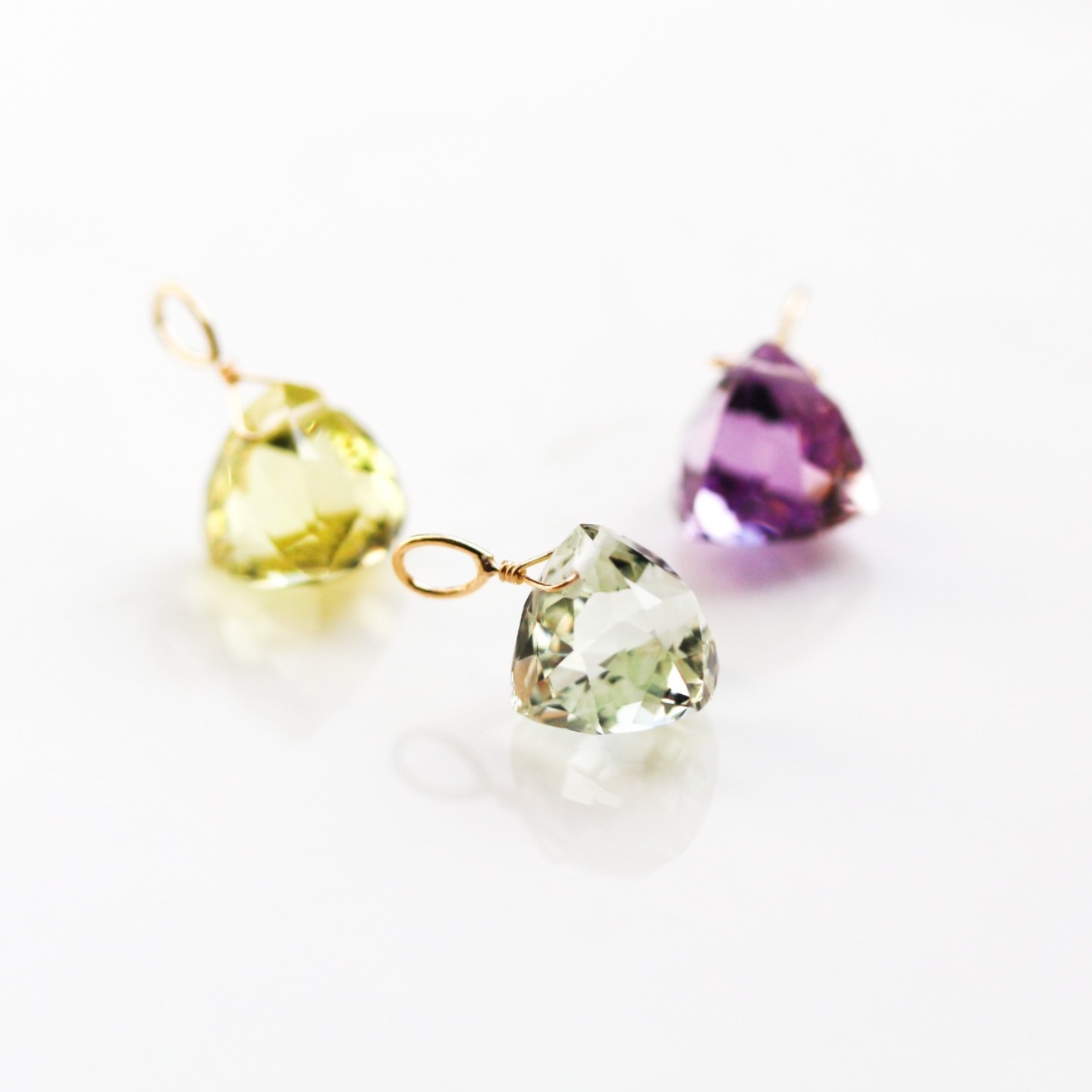 カラーストーン チャーム | K18